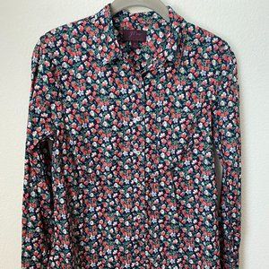 JCREW Liberty Floral Perfect Shirt 100% Cotton